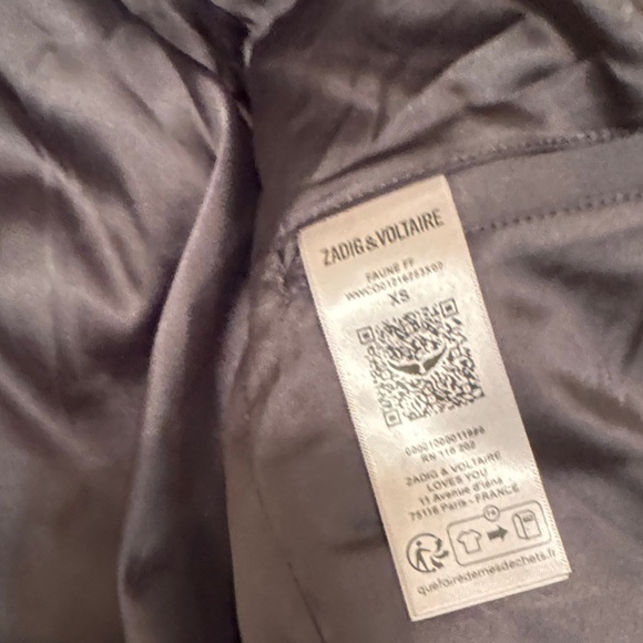 Zadig & Voltaire Faux Fur Jacket in Brown and Black - Picture 3 of 8